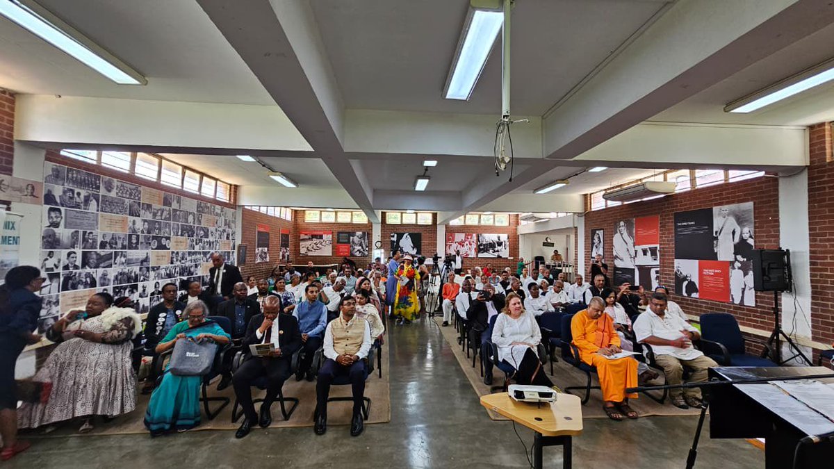 CGIDurban's tweet photo. CGI Durban, in collaboration with the Phoenix Settlement Trust and the Gandhi Development Trust, commemorated Martyrs’ Day in Durban. Hon’ble Premier of KwaZulu-Natal, Hon’ble Deputy Mayor of the eThekwini Municipality and Smt. Ela Gandhi graced the occasion and shared their perspectives on Gandhian ideology and its continued relevance in today’s world. An exhibition titled “Why Gandhi Still Matters” was inaugurated. All dignitaries also witnessed the photo exhibition of #VandeMataram and appreciated this clarion call for India’s freedom struggle.
@PMOIndia @kzngov @hci_pretoria @MinOfCultureGoI