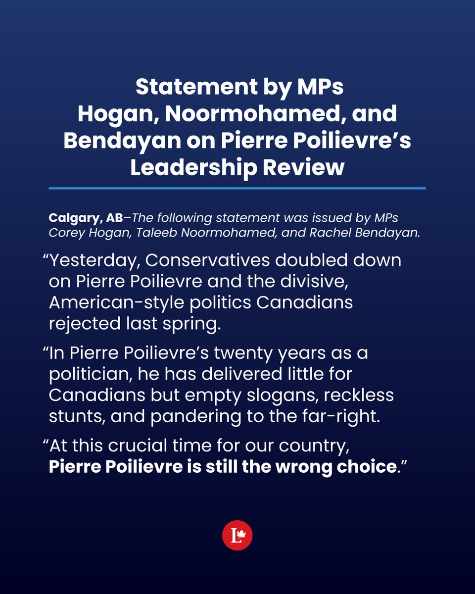 At this crucial time for our country, Pierre Poilievre is still the wrong choice.