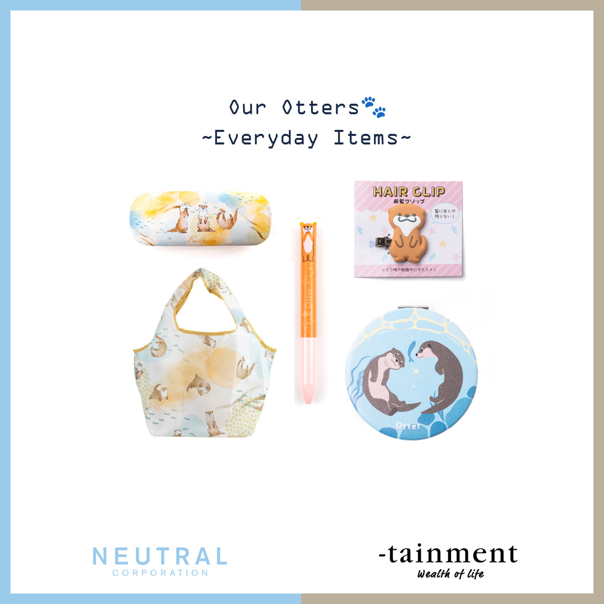 ntrl_1995's tweet image. わたしたちのカワウソグッズその２。

笑顔になっちゃうアイテムばかり♪

#水族館 とECストアで✨
🛒-tainment #テインメント
tainment.shop

🏢 NEUTRAL CORPORATION
#ニュートラルコーポレーション
ntrl.co.jp

#水族館グッズ #水族館好きさんと繋がりたい #カワウソだらけ