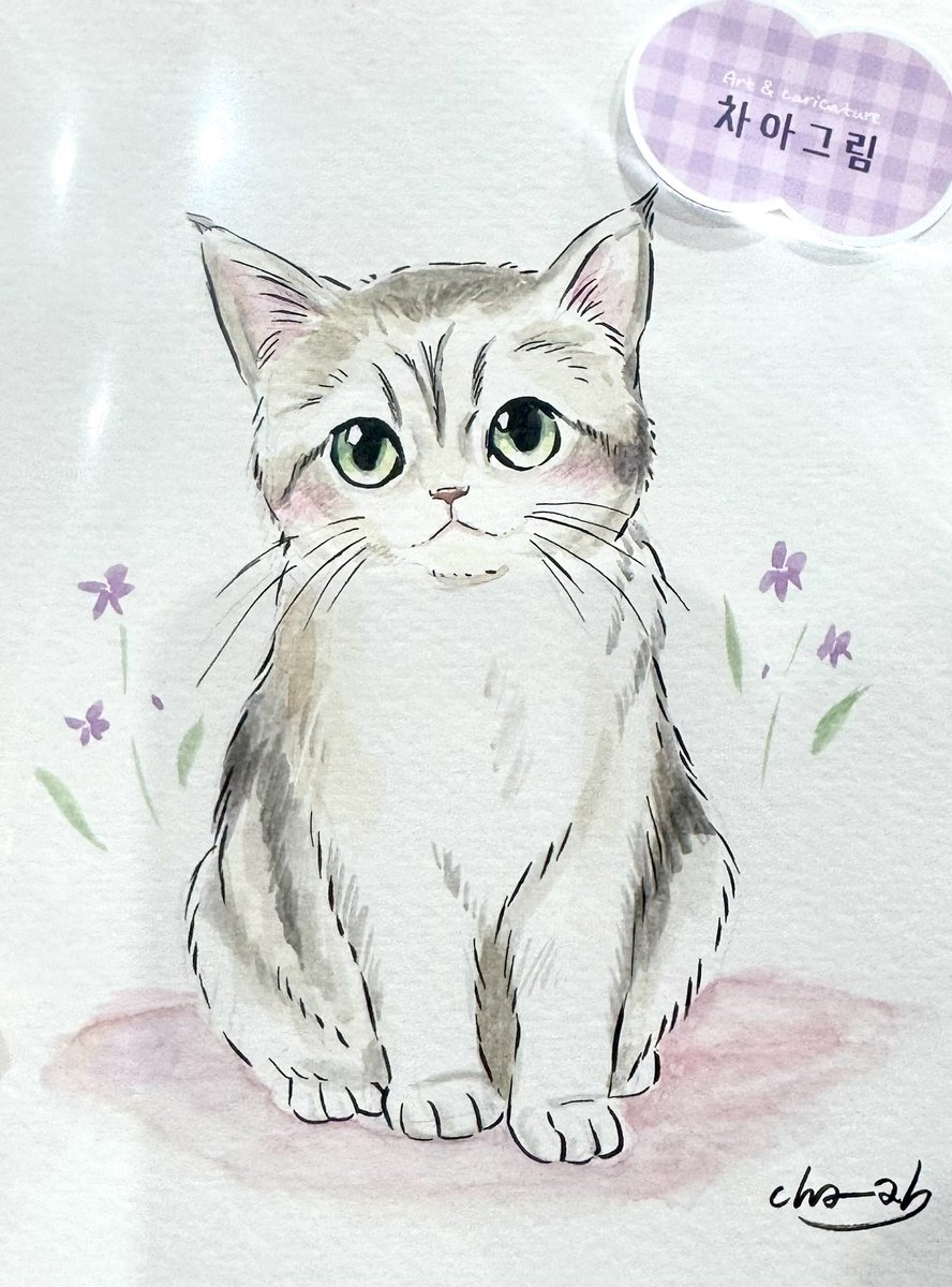 cha__ah's tweet photo. 냥냥펀치캣쇼에서 
그려진 귀여운 고양이 그림들🐈🐾🫶🏻 https://t.co/0EY5ojohbO
