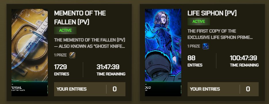 The Ghost Knife PV is still live in Raffles this weekend, but what's this?

A second PV has hit echelon.io/raffle