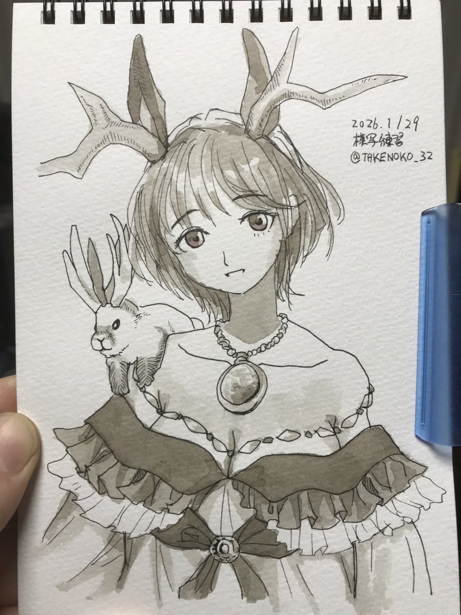 今月描いた絵を晒そう ちょっと遅れちゃいましたが、1月は練習絵を除い