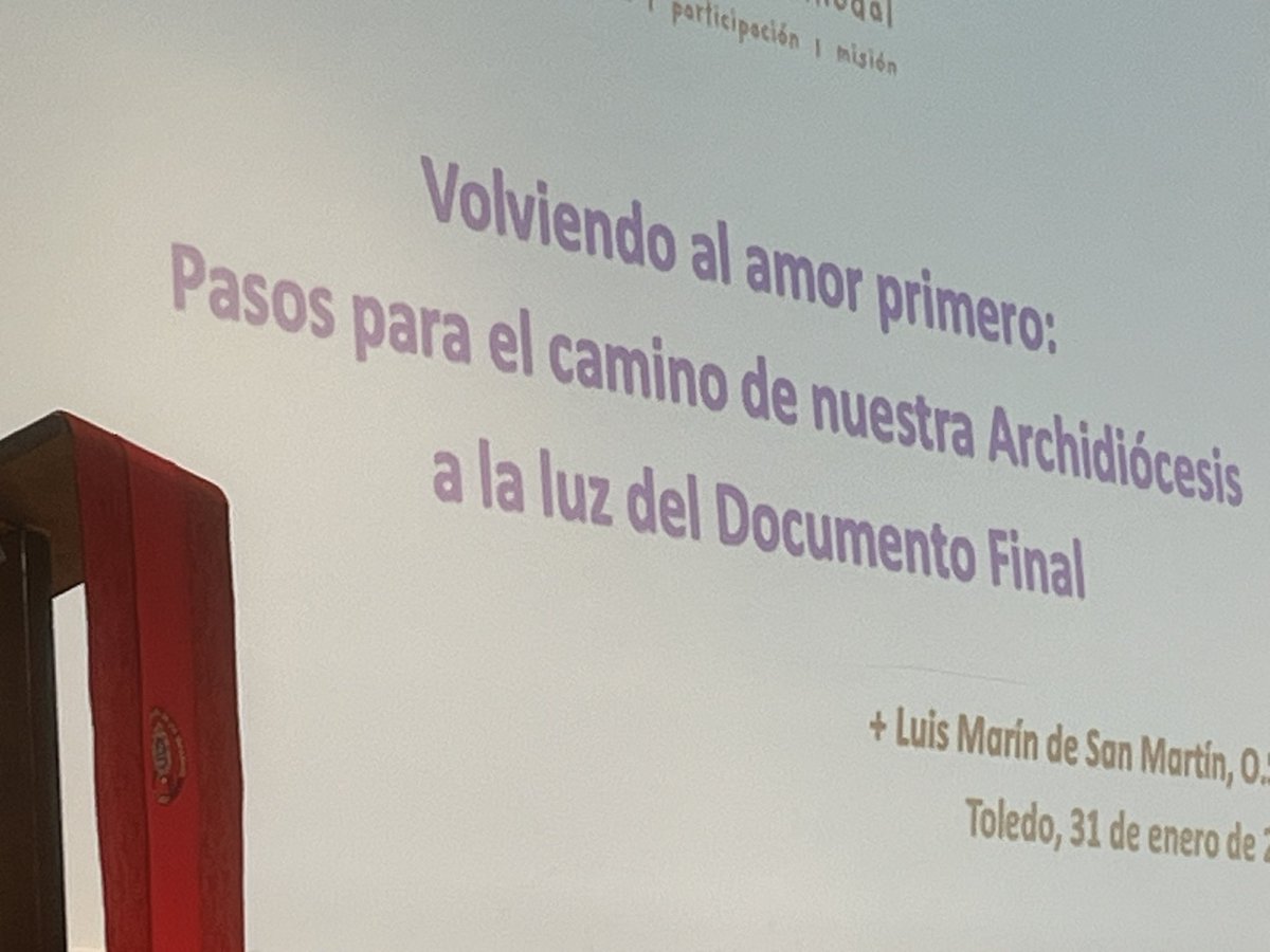 XXVI Sínodo Diocesano de Toledo tweet media