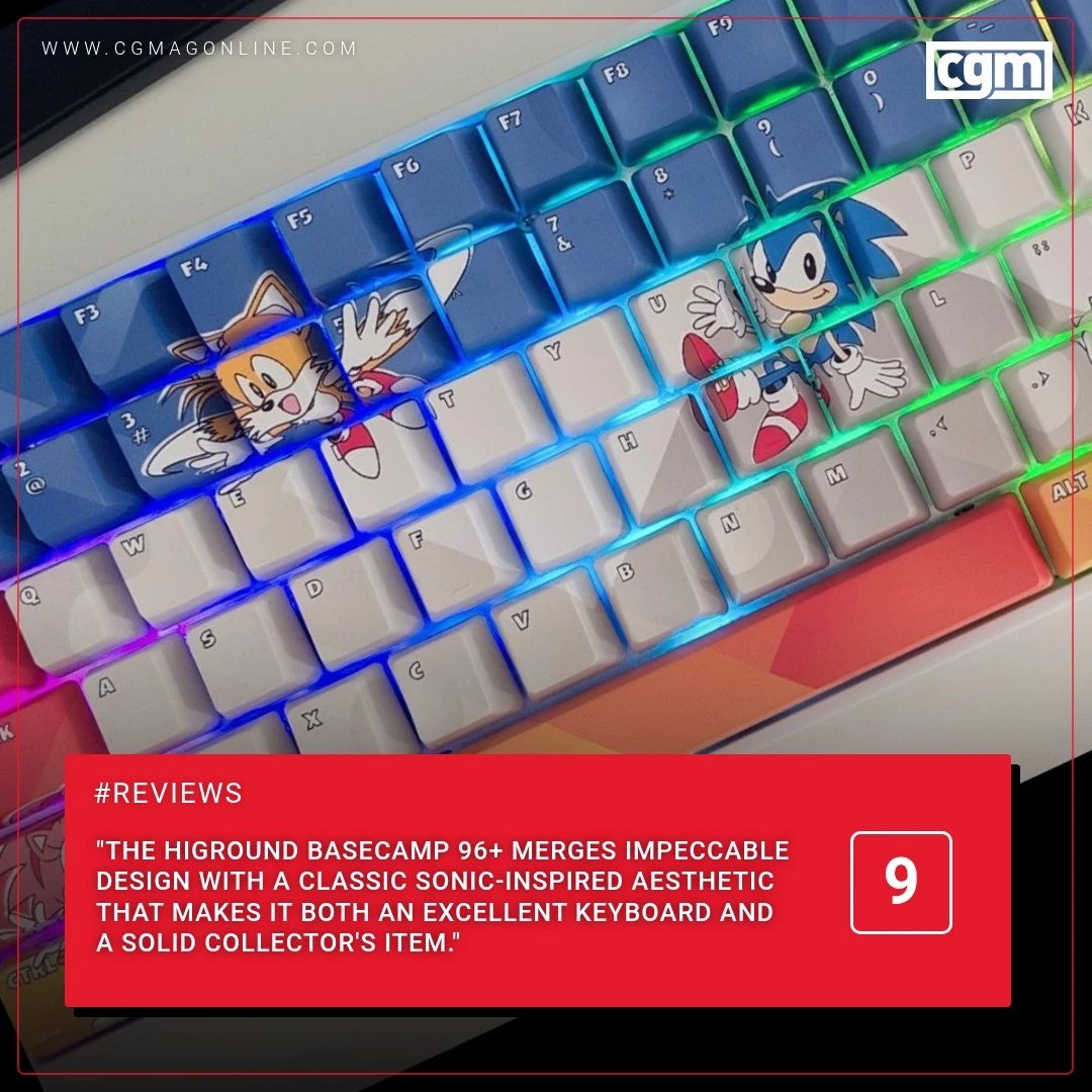 CGMagonline's tweet photo. "The Higround Basecamp 96+ merges impeccable design with a Classic Sonic-inspired aesthetic that makes it both an excellent keyboard and a solid collector's item."
https://t.co/NlsgpcZvoO
#Highground #Keyboard #SEGA #Sonic https://t.co/mci6d2ZxtX