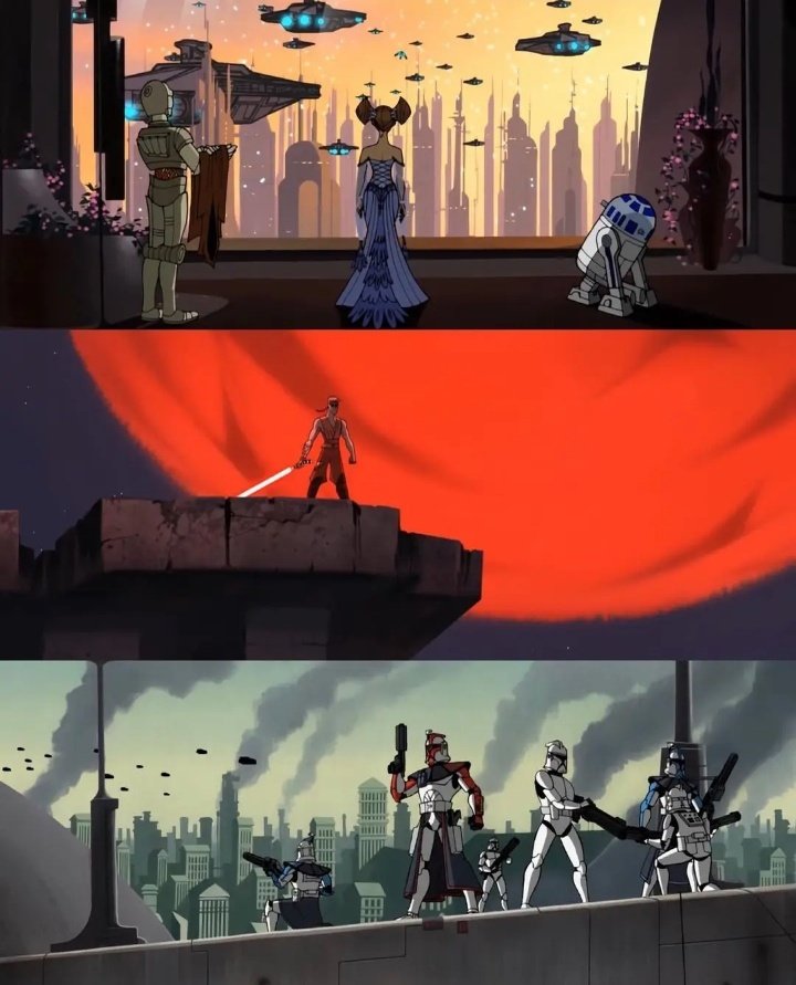 Genndy Tartakovsky's Clone Wars artstyle was so beautiful.