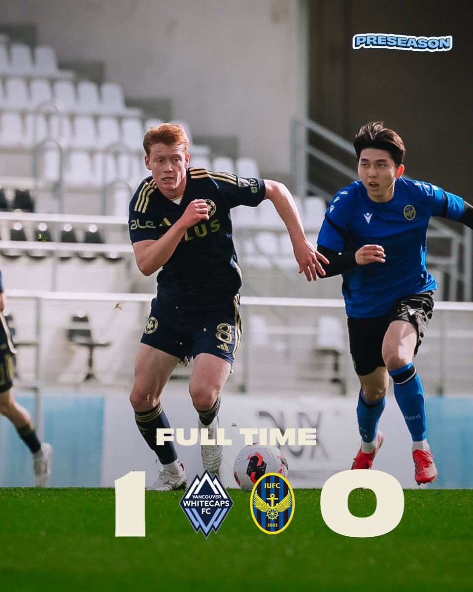 WhitecapsFC's tweet photo. Preseason dub 😎
#VWFC 1-0 #IUFC | #VWFCPreseason https://t.co/RwehcPITIY