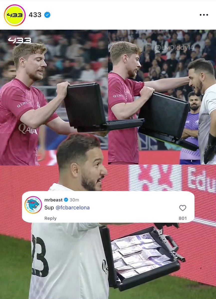 MrBeast bribed a GK yesterday and then tagged Barcelona lol. The whole world knows about their corruption.