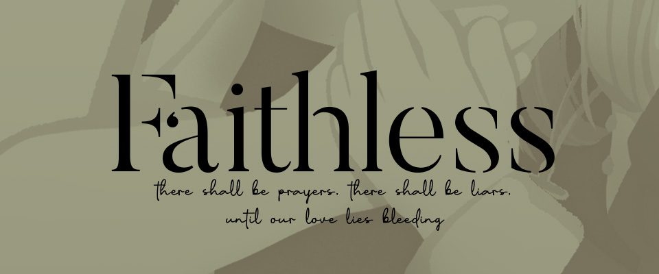 I wasn't able to finish the thing bcs busy sched and mental breakdance, among other things, but... you can try the demo! Yay! Uh. I hope it's readable! saxifraga.itch.io/faithless-demo

The demo is 4k words long.