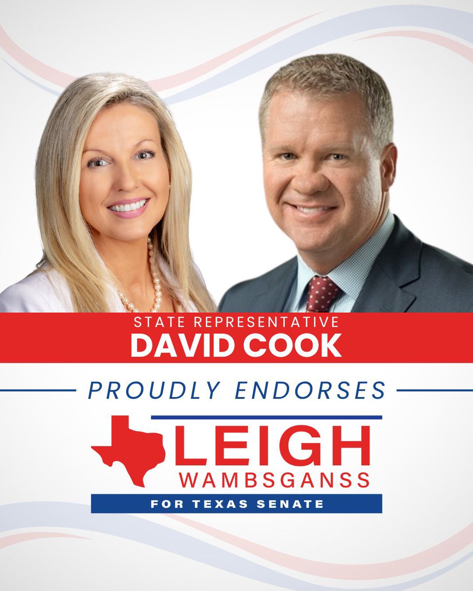 TODAY is Election Day for Senate District 9, folks! This race will be decided by who shows up. Polls are open 7AM-7PM. Text 10 friends, load up the car, and go vote for Conservative fighter <a href="/LeighForTexas/">Leigh Wambsganss</a> for SD 9! 

Find your polling place at VoteTexas.gov! #txlege