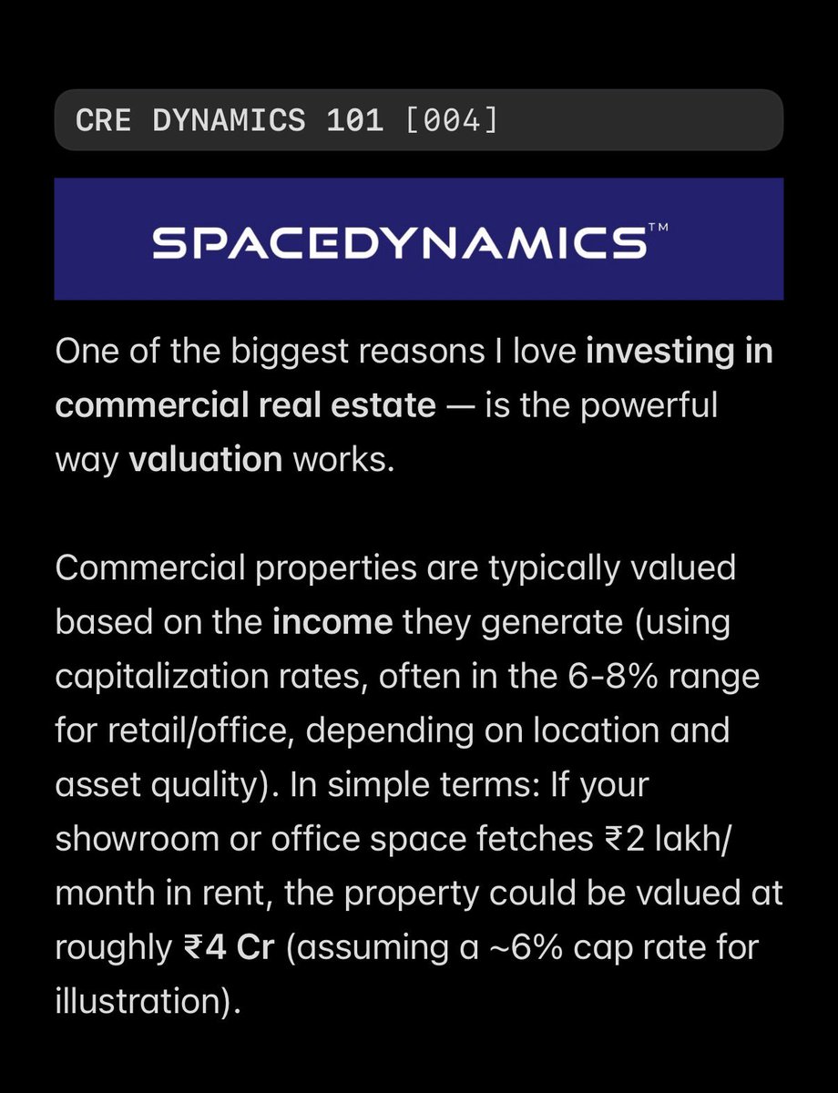 CRE_Dynamics's tweet photo. Why I love investing in CRE https://t.co/irH030mM7Z