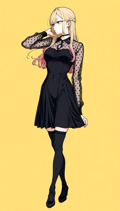 black dress marin SFW