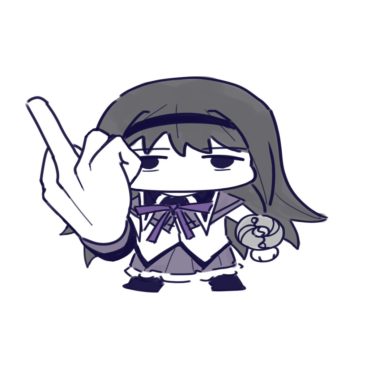 Feeling frustrated but can't say anything, so this Homura will explain enough