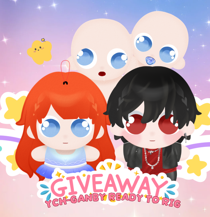 YCH - GANBY L2D  GIVEAWAY
A Winner receives a L2D READY TO RIG!
✦ Like 
✦ Retweet 
✦ Follow
✦ Comment your OC (NO AI)

Giveaway ends 25th Feb
Btw im Ready to open Commisson too! Just DM me~ 
[#artraffle #art #YCH #Commission #artgiveaway]