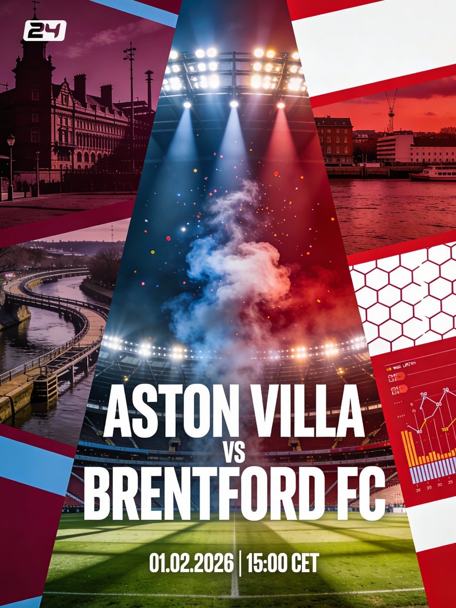 Futbol24com's tweet image. Villa flying: Just 4 points behind leaders Arsenal
Won 2-0 at Newcastle last time out - Watkins on fire
Brentford struggling: Lost last 2 matches 2-0

Can Emery's men close the gap at the top? 🔥
#PremierLeague #AstonVilla #BrentfordFC