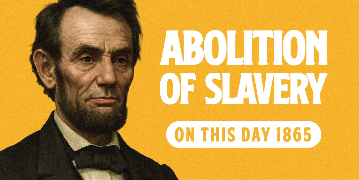#OnThisDay in 1865, the United States Congress formally ratified the Thirteenth Amendment effectively abolishing #slavery. An institution that had shaped the nation’s economy, culture, and conscience for generations.