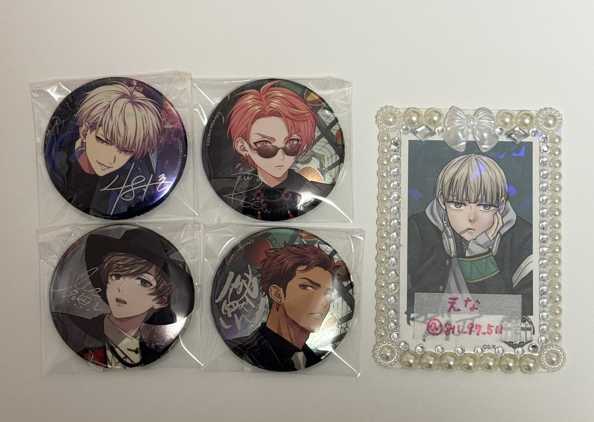 交換】Paradox Live パラライ 6周年 缶バッジ 46 譲→アン アレン 夏準