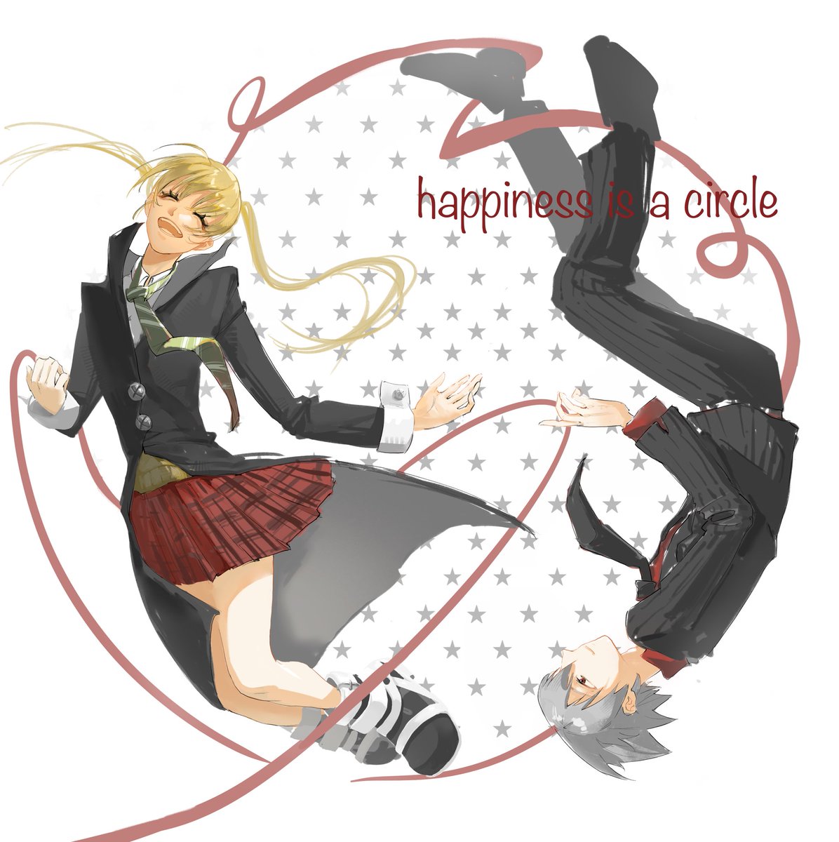 susssssy1007's tweet photo. if happiness is a circle 
#souleater  #soulmaka https://t.co/189NFGnLH9