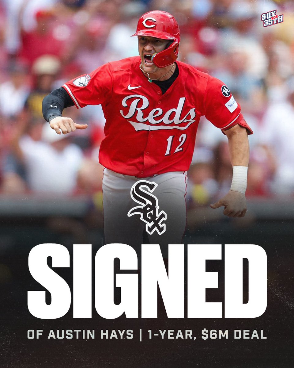 SoxOn35th's tweet image. Got our outfielder. 

🔗: soxon35th.com/white-sox-sign…