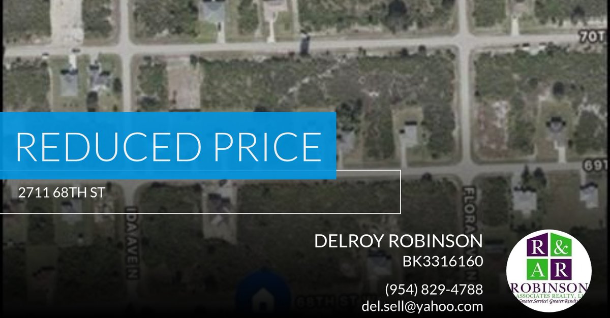 CityReachCS's tweet photo. 📍 Reduced Price 📍 This recently reduced home at 2711 68th St in Lehigh Acres won't last long, so, don't wait to set up a showing! Reach out here or at (954) 829-4788 for more information!

Delroy Robinson https://t.co/t5YGbauFG5 https://t.co/2jQjizDFAz