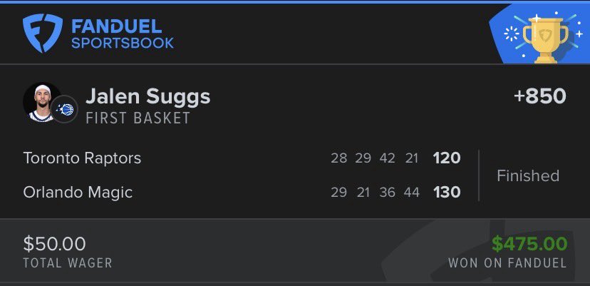 TPB_FirstBasket's tweet image. Nice +850 hit yesterday ✅

Let’s go for two in a row today. Play coming shortly 🤝

#GamblingX #FirstBasket