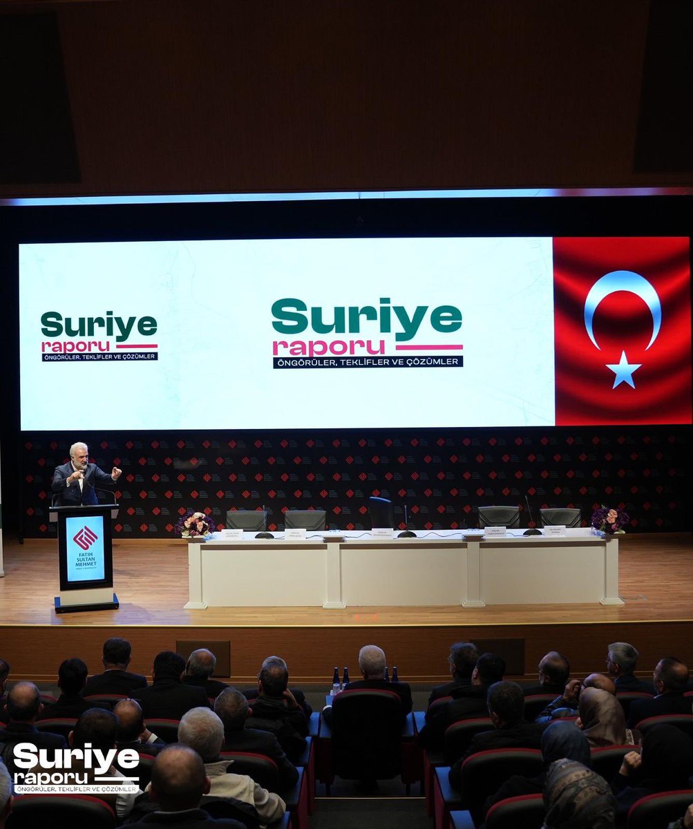 osmannnurika's tweet photo. Suriye meselesi bize bir kez daha gösteriyor ki; kalıcı barış, temennilerle değil, gerçekçi politikalarla, tutarlı duruşlarla ve uzun soluklu bir iradeyle mümkün. Aynı hakikat Filistin için de geçerli. Mazlum coğrafyaların ihtiyacı, sonuç üreten ve sahaya temas eden adımlardır.

Raporun hazırlanmasına katkı sunan, emeğini ve birikimini ortaya koyan tüm uzmanlara ve paydaşlara teşekkür ediyorum.

📍 Suriye Raporu: Öngörüler, Teklifler ve Çözümler” Programı