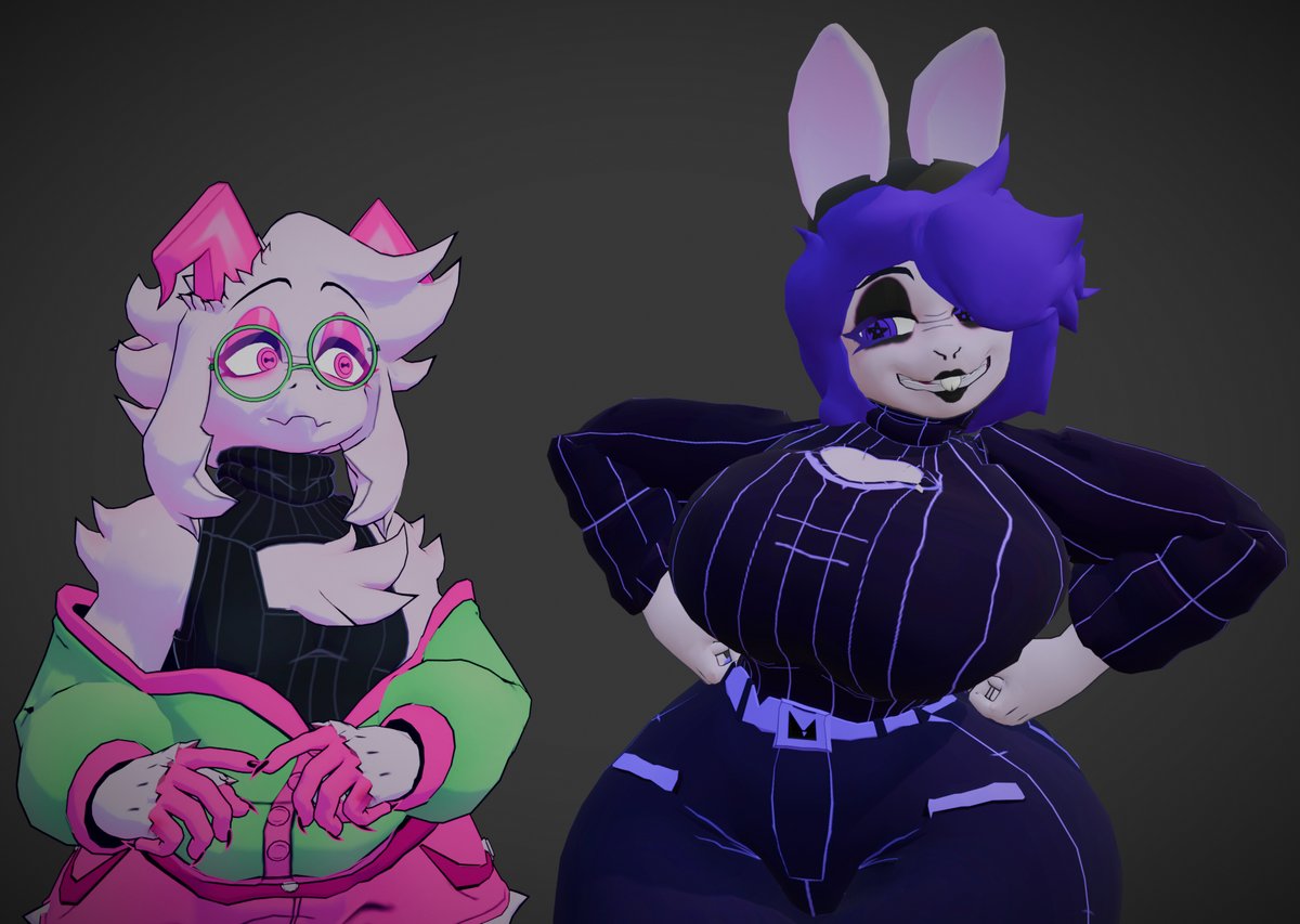 Oh how far this model of Viva has come just from the Ralsei base :]