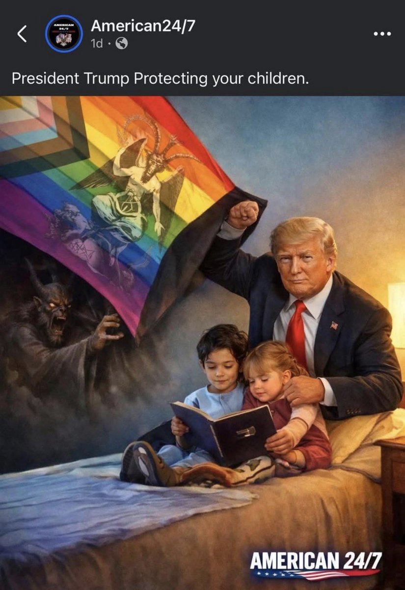 MAGA is stupid enough to use a pic of him in bed with children when it comes to defending him.