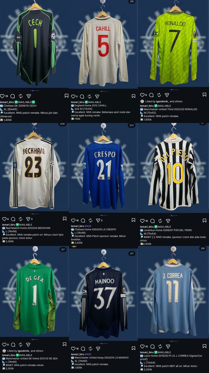 #426 <a href="/Jerseyforum/">Si Paling Jersey</a> NEW DROPS LONGSLEEVE! Chelsea, MU, Real Madrid, Lazio, Juventus dll 🤩

Detail di gambar / meluncur ke:

📷 IG instagram.com/lemari_biru
☎️  WA +6281110067132
#jersey4sale