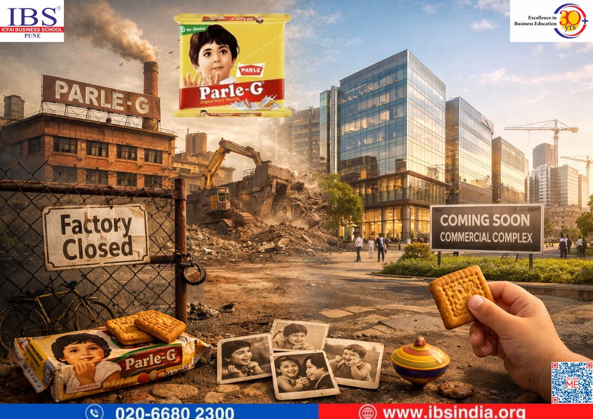 PuneIbs's tweet photo. Parle-G’s iconic Vile Parle factory bids farewell after 90 years 🏭➡️🏢 Nostalgia lingers, but biscuits live on across India 🍪✨
#ParleG #MumbaiNews #FactoryClosure #ChildhoodMemories #BiscuitLove #CommercialRedevelopment #IndiaBusiness #IBSPune #IBSAT https://t.co/CBkRBQlrx5