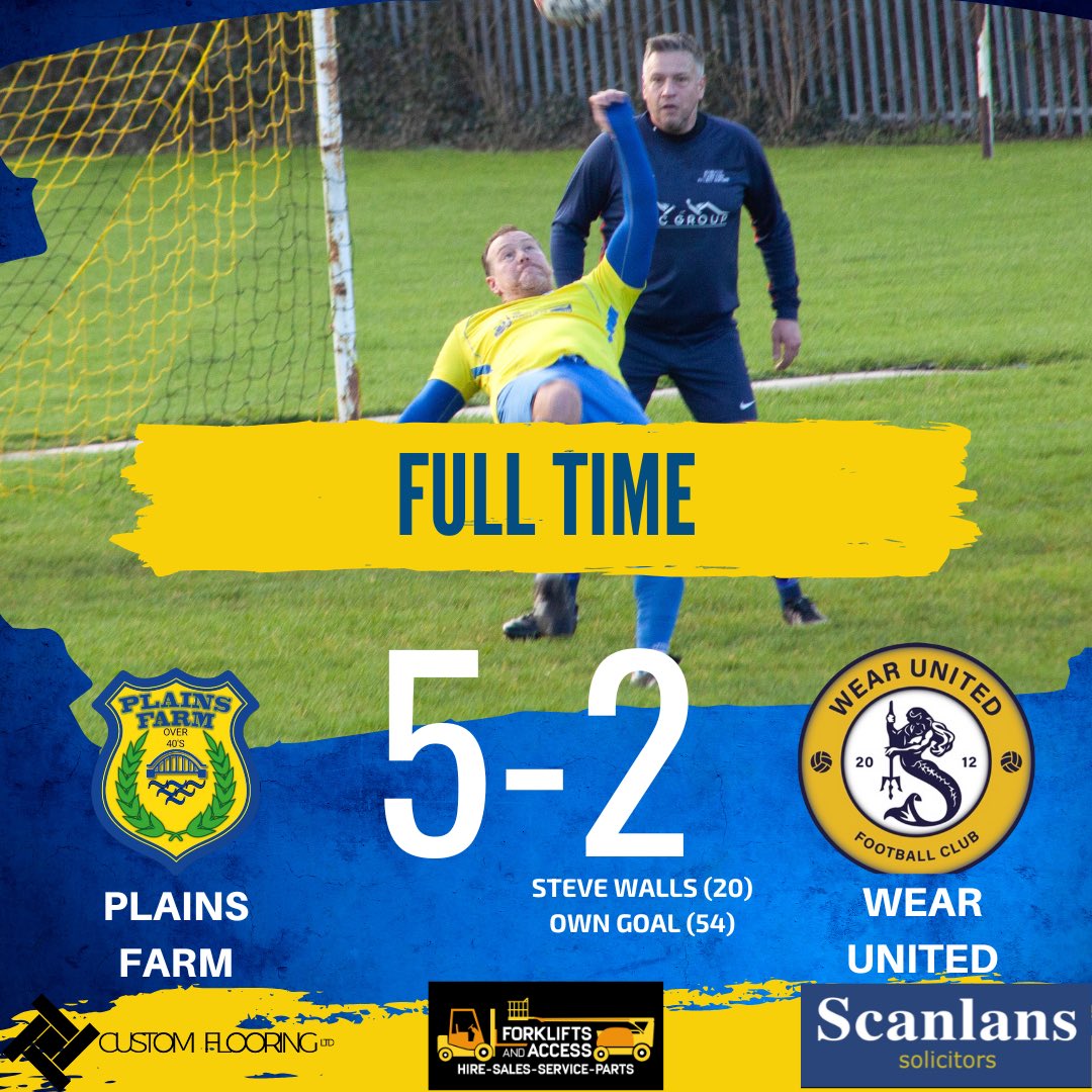 A disappointing result this morning. 4-0 down after 15 minutes made it a very hard task. Well done to Plains Farm and good luck for the rest of the season 🟡🔵🟡🔵