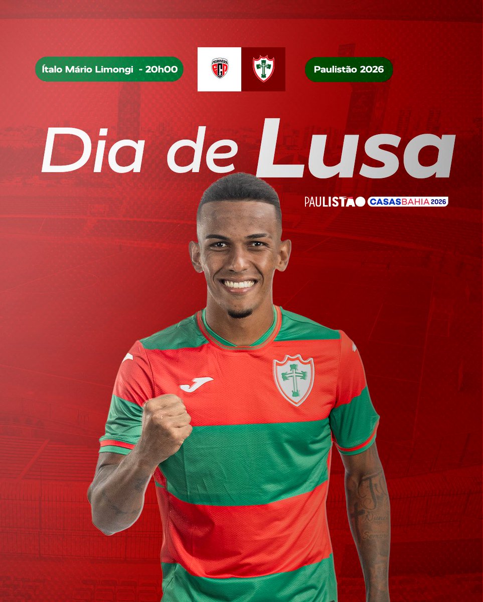 Lusa_Oficial's tweet photo. É DIA DE LUSAAAAAA! 👊🦁

Hoje (31), a Portuguesa enfrenta o Primavera, às 20h30, no Estádio Ítalo Mário Limongi em Indaiatuba, pela 6ª rodada do @Paulistao.

VAMOS LUSA! ❤️💚

#Portuguesa #Paulistão #PRIxPOR https://t.co/CfFrJ8FN6l