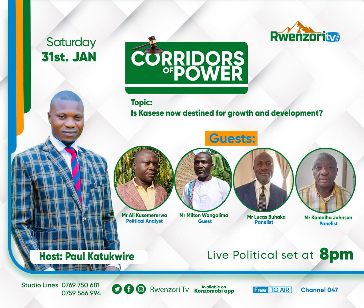 rwenzoritv1's tweet photo. Is Kasese now destined for growth and development?
#CorridorsOfPower #ugelections2026 #Politics https://t.co/ddXBlOVU8Q