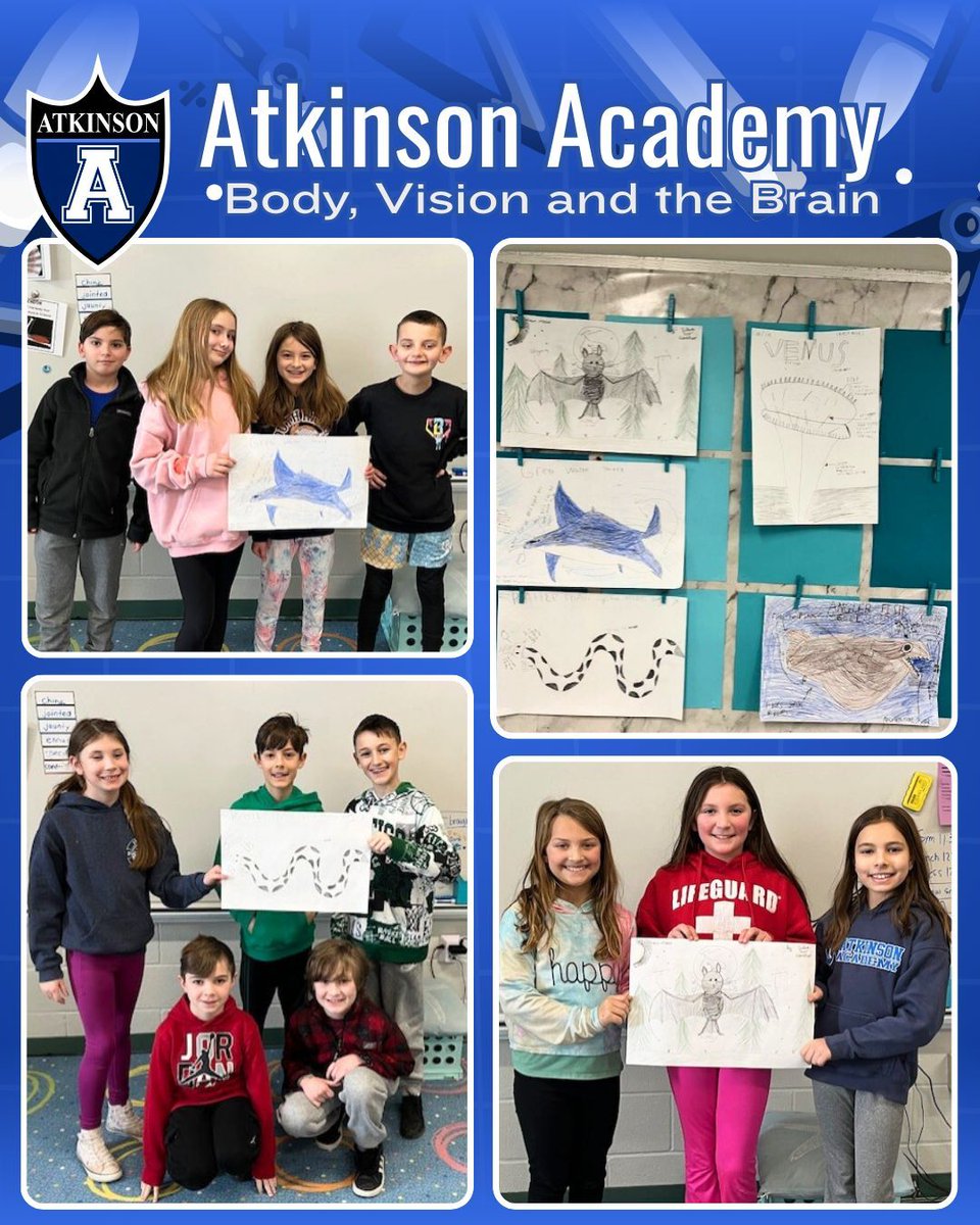 Atkinson Academy fourth grade just completed a unit on the human body, vision and the brain. This unit was combined with our language arts unit. We focused on new vocabulary with fluency and comprehension work along with the science.