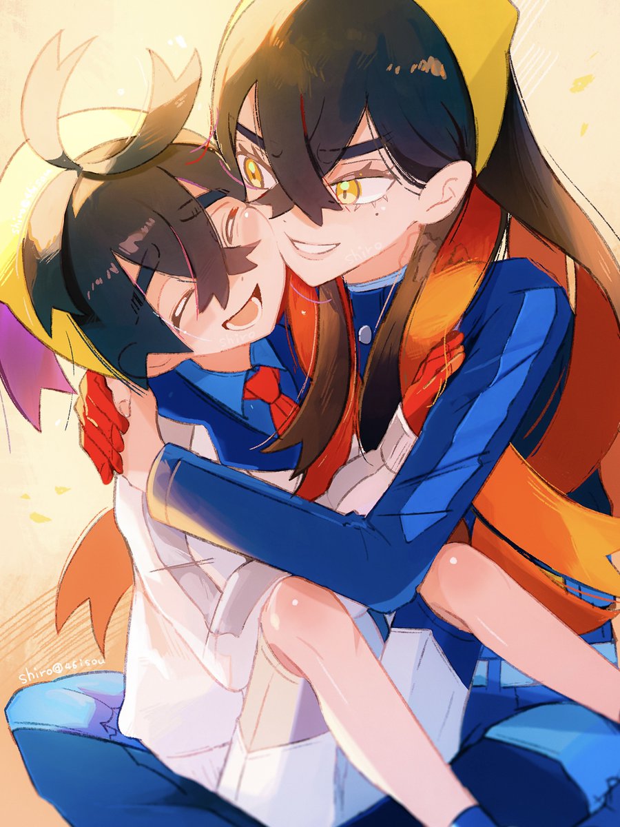 ゼイユ(ポケモン) ,スグリ(ポケモン) 「今月描いた姉弟」|shiro🫐のイラスト
