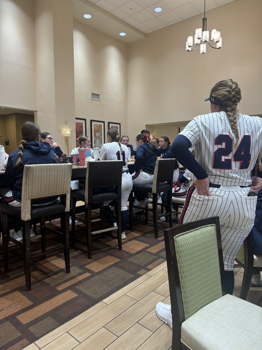 BritneyPurser's tweet photo. The group that I have is so special. Every day that we have been traveling/playing, the girls have taken it upon themselves to make time for bible study/worship. 

Its so much bigger than the game. 🫶 https://t.co/tN4muWyUNK