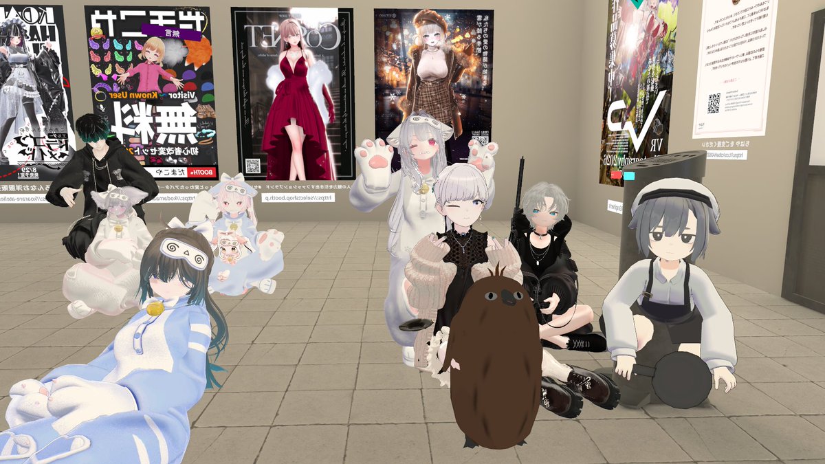 お話ししてくれたみんなありがとうー！
本日パブリック！いい出会いもあったし、お友達たくさん会いに来てくれてとても嬉しかった！！
またたくさんお話ししようねー！！！
#VRChat #Lapwing