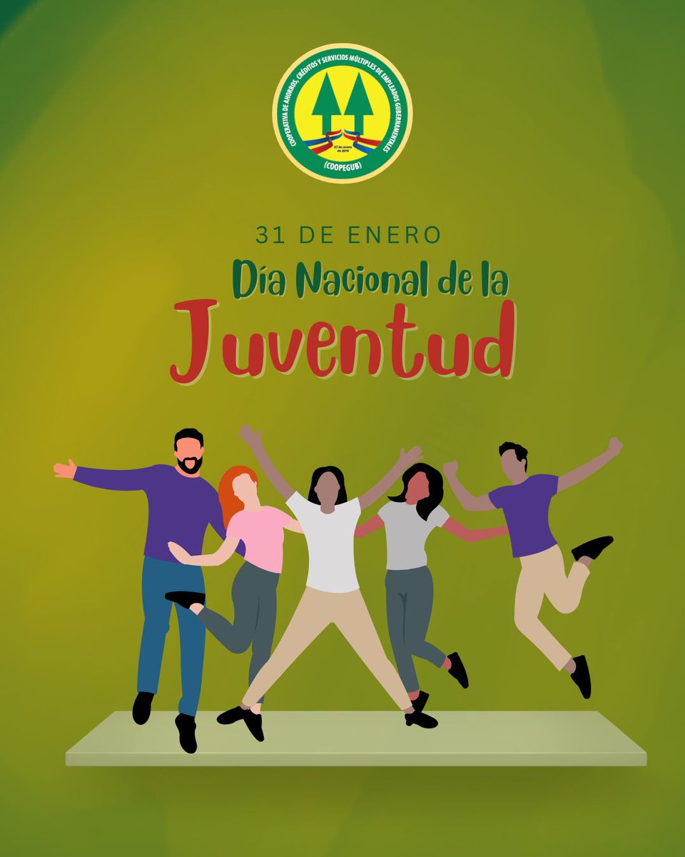 Los jóvenes 🧒👧 son la chispa que enciende el cambio en el cooperativismo. Desde #TuCOOPEGUB estaremos siempre acompañando, guiando y capacitando. #DíaNacionalDeLaJuventud #OrgulloCooperativo