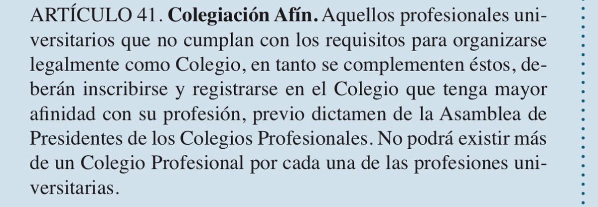 GBerganza2023's tweet photo. 1/2 El 5 de marzo de 1982 se colegió al CANG el primer profesional afín. Este hecho es amparado por la misma Ley de Colegiación en el artículo 41: https://t.co/HYPWQABo3Q