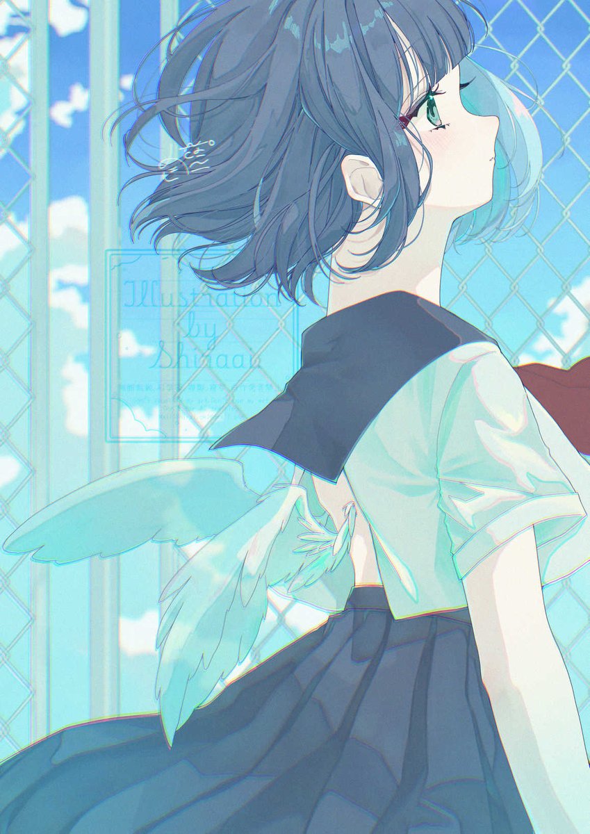 【空唄】
低く 飛べずとも　
「僕はここに」

#イラスト #illustration