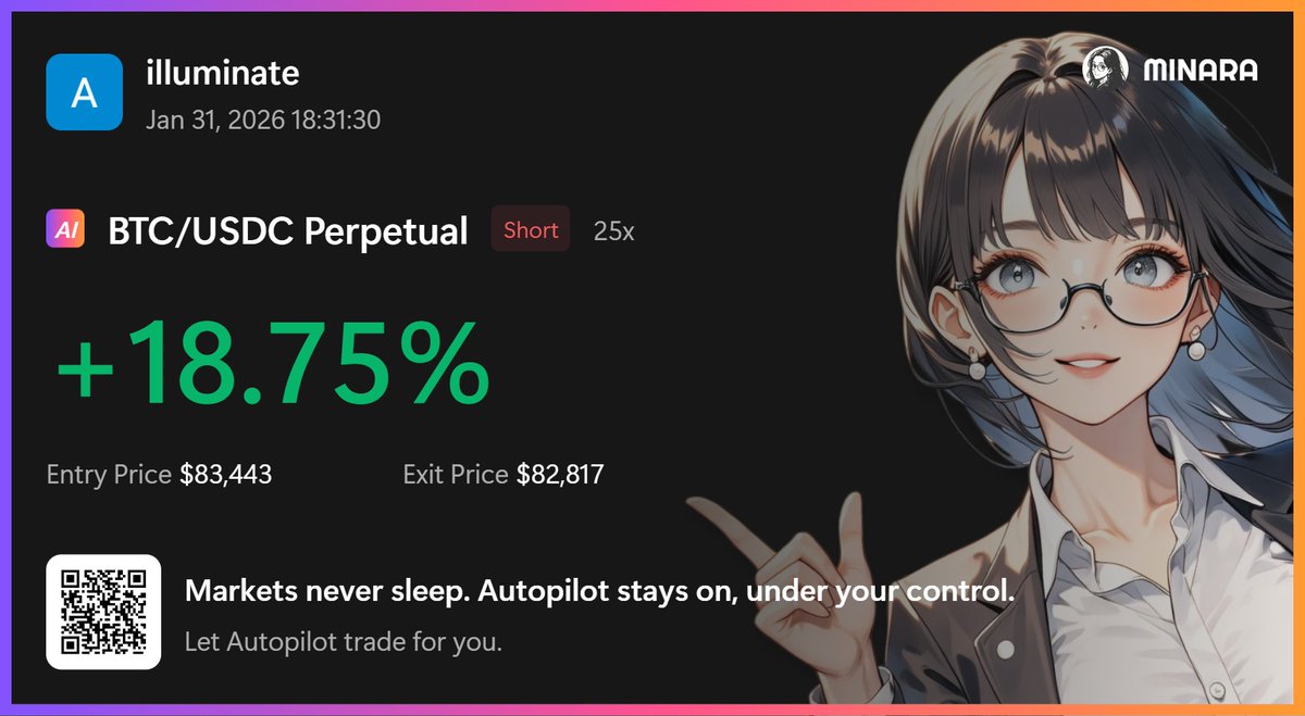 illumiinath's tweet image. Just to back up my previous tweet: The market took another dive moments ago, and the @minara  Autopilot nailed it. 6 trades opened, 6 wins. Check out these entries 👇