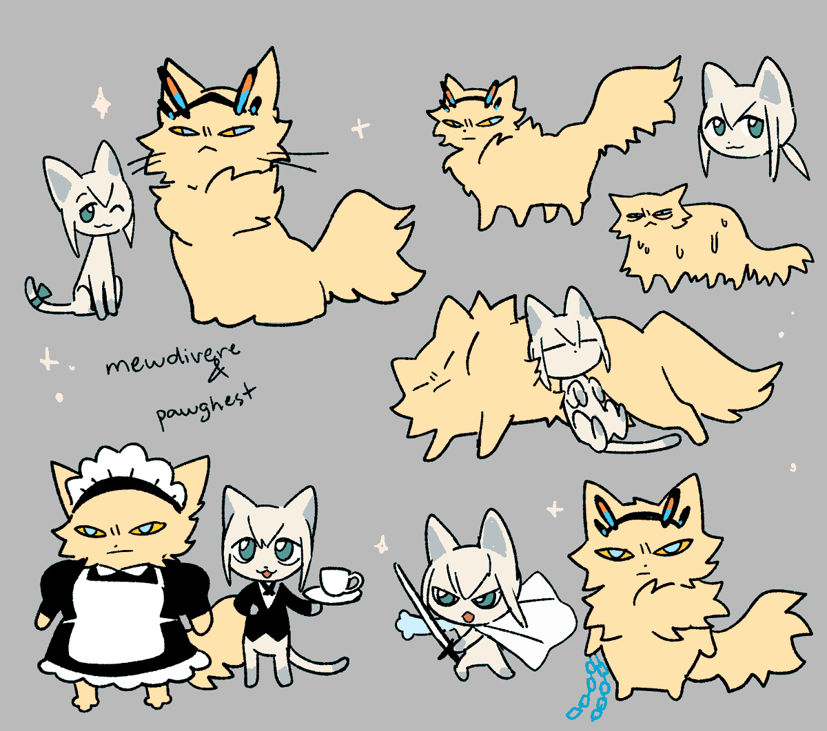 HeyItsGat0w's tweet photo. neko bedi and barg https://t.co/MedCVgcu8l