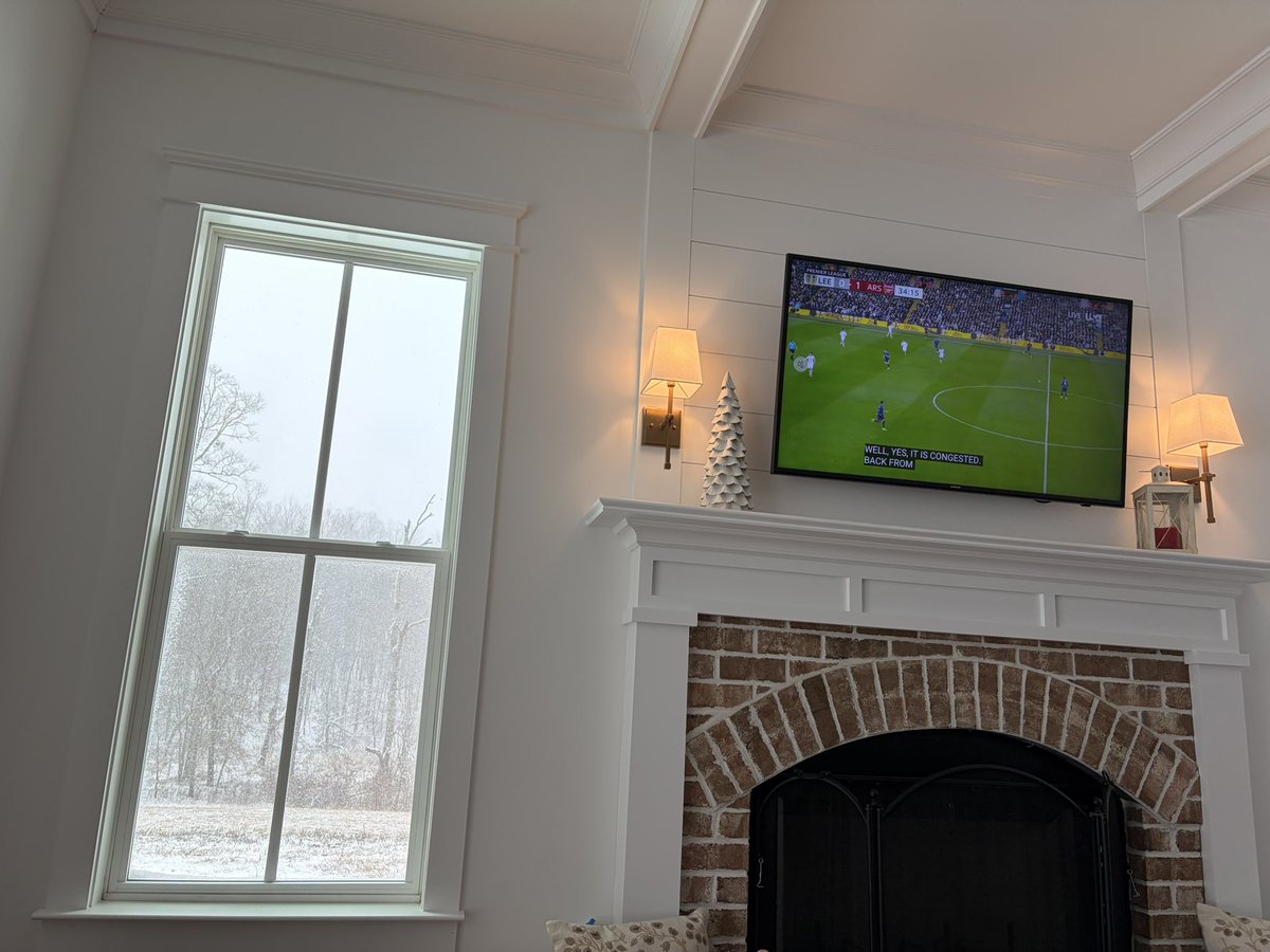 Watching <a href="/Arsenal/">Arsenal</a> from snowy South Carolina