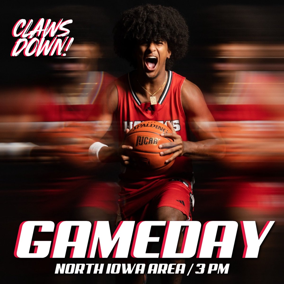 NortheastCCMBB's tweet photo. 𝗛𝗢𝗠𝗘 𝗔𝗚𝗔𝗜𝗡 𝗔𝗡𝗗 𝗛𝗨𝗡𝗚𝗥𝗬!

Game 2️⃣0️⃣
🆚: North Iowa Area Community College
⌚️: 3 PM
📍: Cox Activities Center
📺📱🖥: https://t.co/natSFk7Si2

#ClawsDown | 🔴⚫️⚪️🏀 https://t.co/0VOFqyPd5p