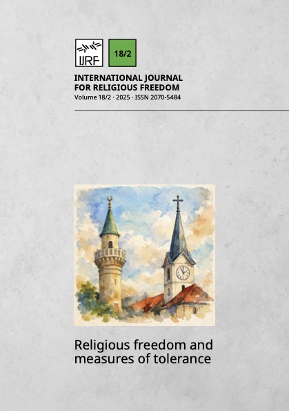 📑 Vol. 18 No. 2 (2025): Religious freedom and measures of tolerance

➡️ The latest volume of the International Journal for Religious Freedom is published and can be downloaded at ijrf.org/index.php/home…