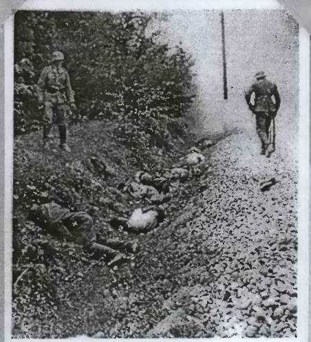 toporzel's tweet photo. @TheNameofWar Sorry, the photo isn't the best quality; you can't see the details of the exquisitely tailored Hugo Boss uniforms or the smiling faces of the chivalrous Wehrmacht boys. On September 8, 1939, the Wehrmacht murdered approximately 300 Polish POWs in the village of Ciepielow. https://t.co/9vrm2rYSbi