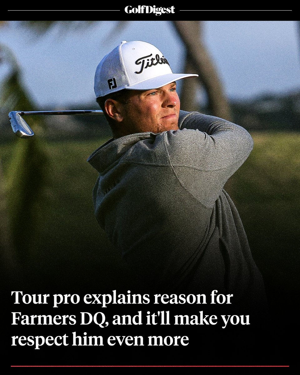 Michael Brennan took to Instagram to explain what happened at Torrey Pines on Thursday.

Read more: glfdig.st/UljS50Y6Pz0