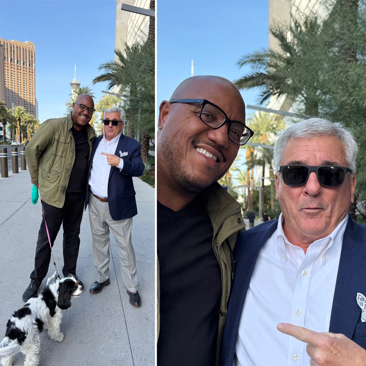 eatinglasvegas's tweet photo. Adam from ‘Frisco keeps the streak alive! It seems like every time we’re downtown or the Strip lately, someone stops us and says, “Hey, you’re John Curtas! I follow your (blog https://t.co/YgMYHyA97U, socials, or podcast @EatTalkRepeat).” 
Warms the cockles of our heart, it does. 🙏😍☺️🥂