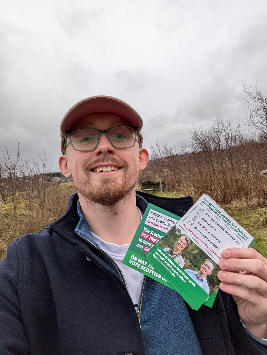 KristopherLeask's tweet photo. Holyrood 2026 - let's go! Time to get two Scottish Green MSP's for the Highlands &amp; Islands #VoteGreen @scottishgreens https://t.co/Rd4Glzsm0G