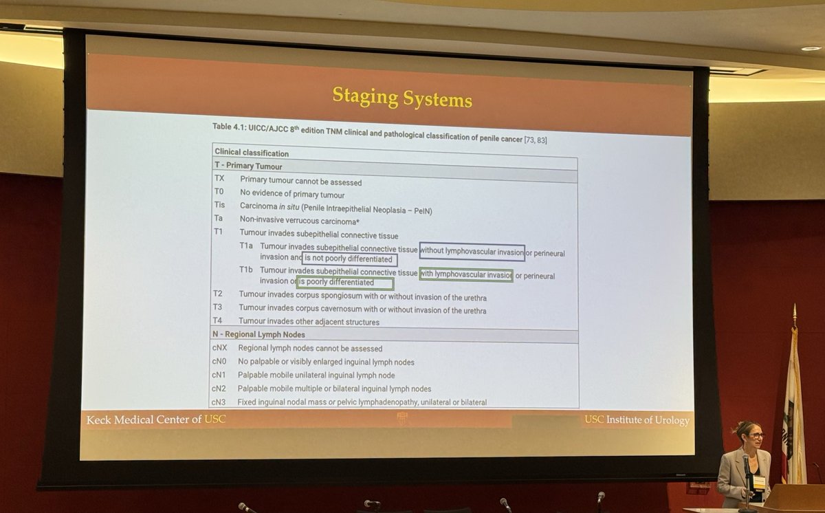 USC_Urology's tweet photo. Dr. Anne Schuckman talks about guideline based management of penile cancer. #USCurology #practicalurology26 https://t.co/0r89xnG2iU