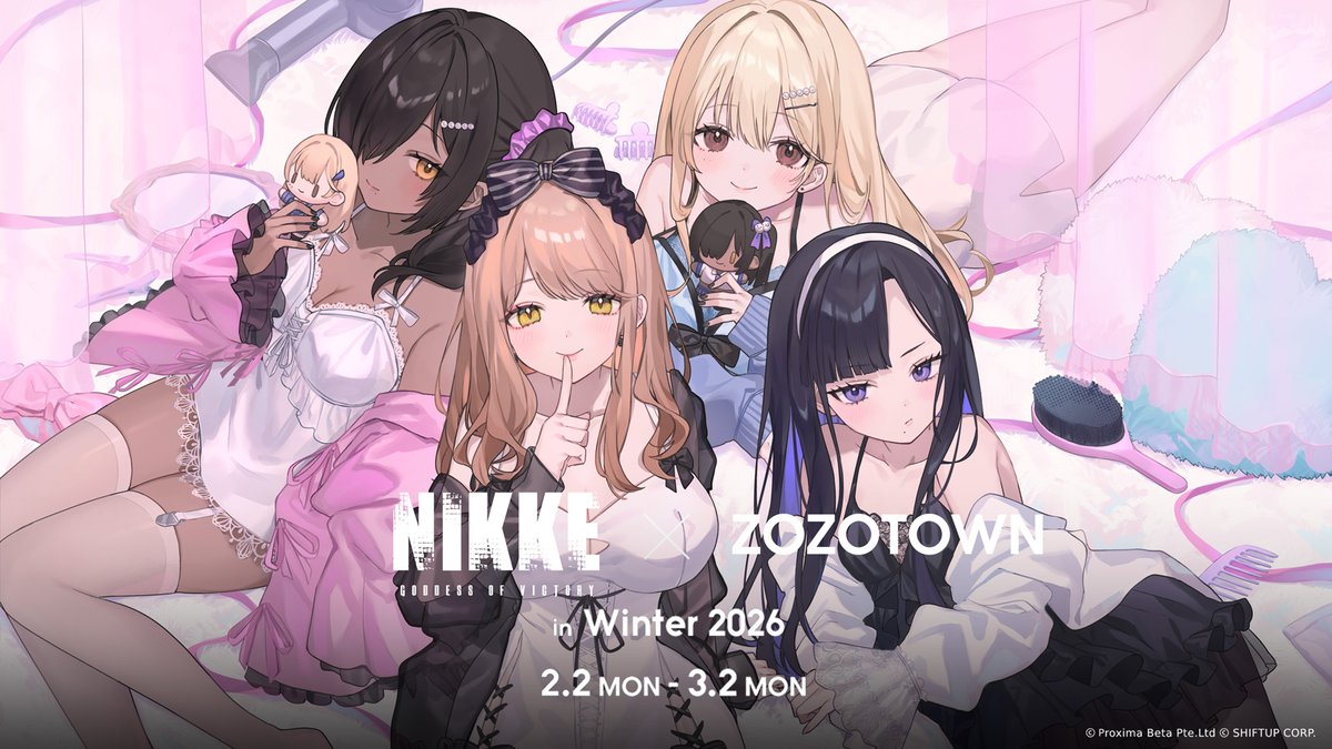 2/2より開催の #NIKKE ×ZOZOTOWN コラボのイラストを描かせていただき